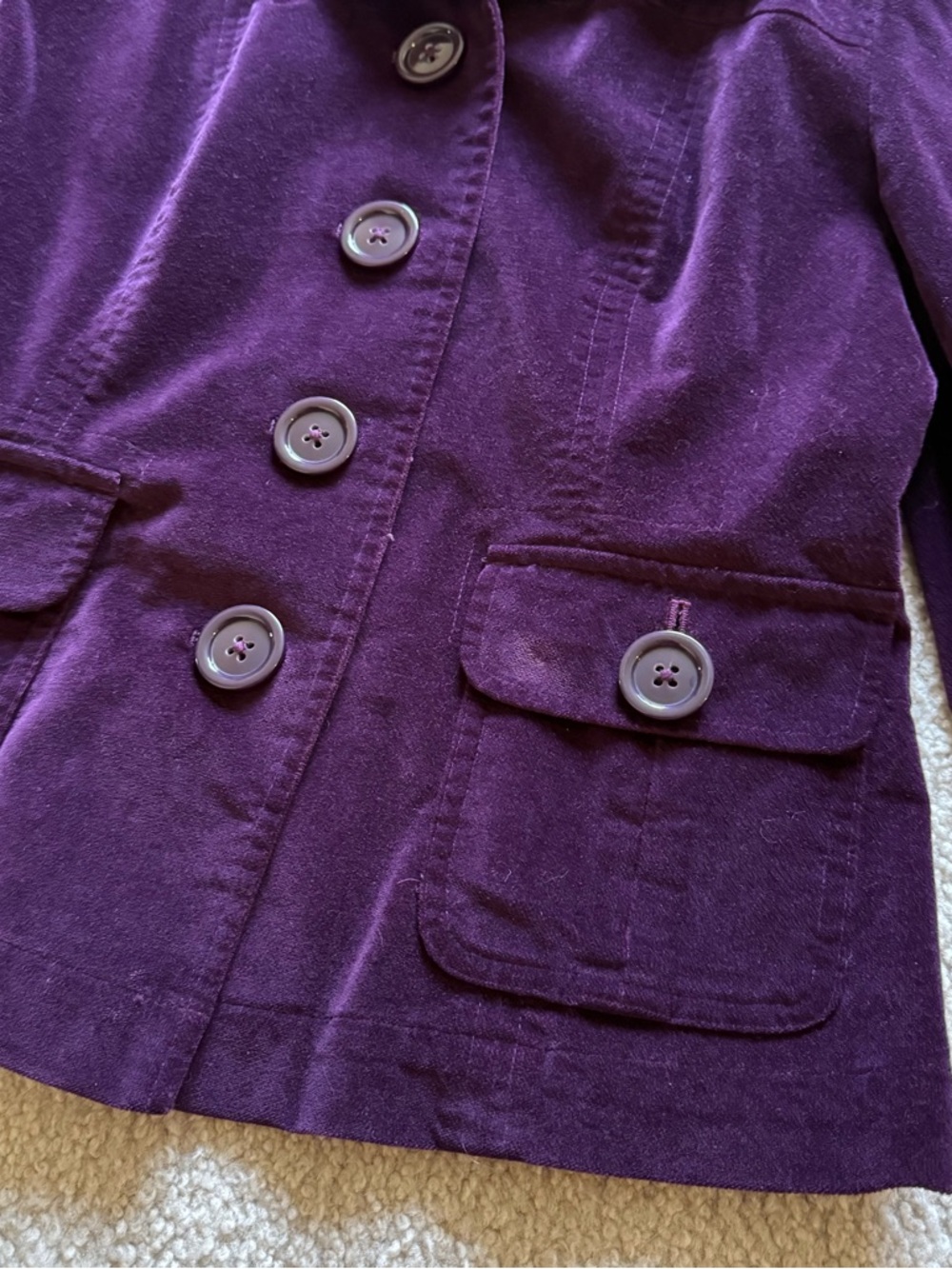 Vintage Talbots velvet jacket - Picture 4 of 11